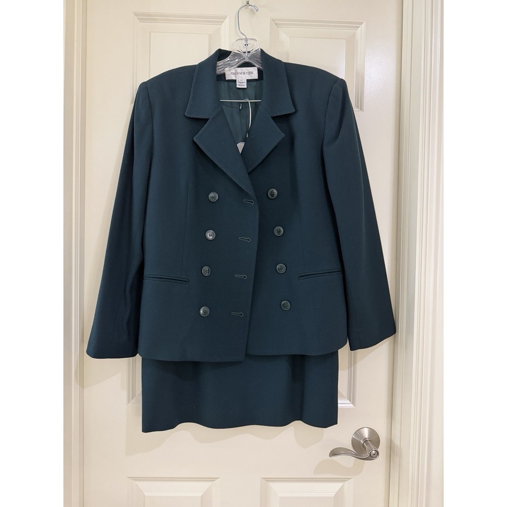 jones new york women‎ 100% wool 2- piece skirt suits size 12